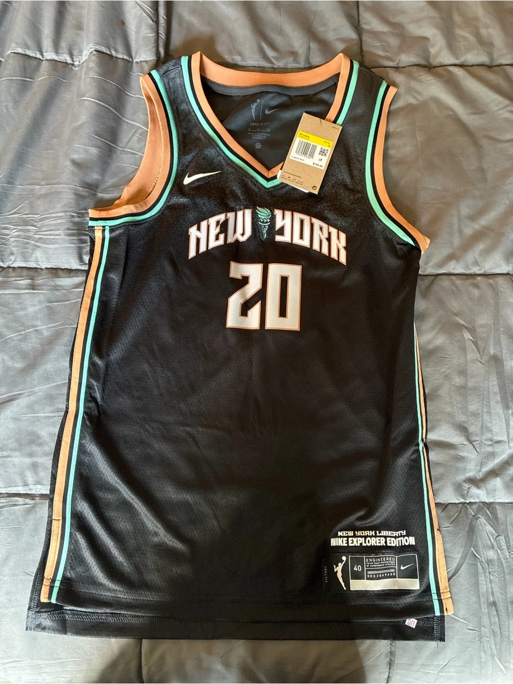 Nike Kids One Piece Black with Teal and Orange Trim - New York